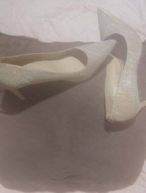 Michael Kors Sparkling Ivory Pointed-Toe Pumps